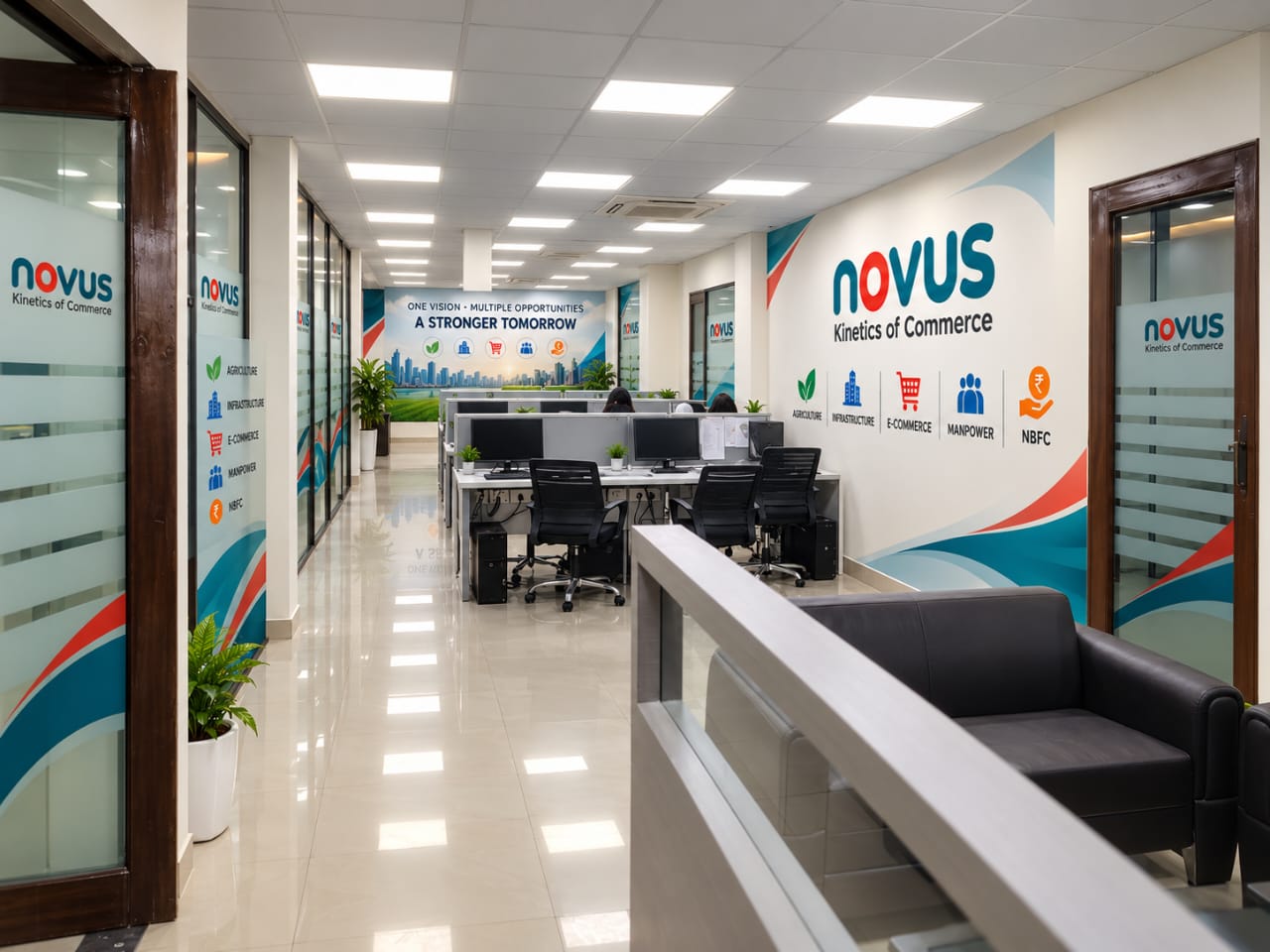 Novus Kinetics Commerce Corporate Operations Floor in Faridabad