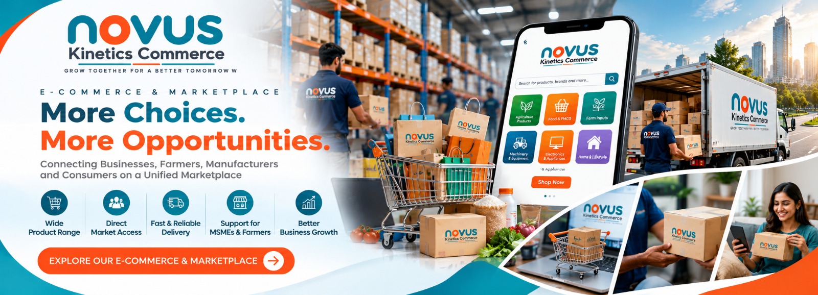 Novus E-Commerce & Marketplace — More Choices. More Opportunities.