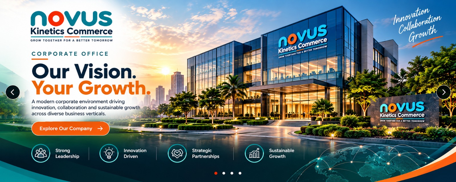 Novus Kinetics Commerce — Corporate Office. Our Vision. Your Growth.